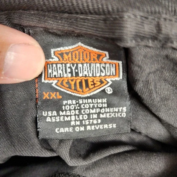 Vintage Harley Davidson Looney Tunes Taz Daytona Florida T-Shirt Mens XXL Black - Picture 7 of 9